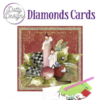 Dotty Designs Diamond Cards - Christmas Candles